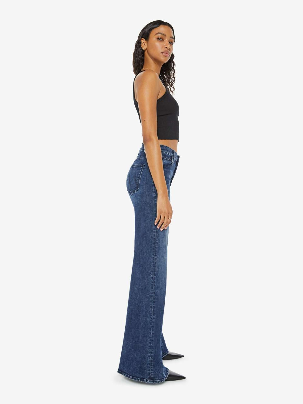 Women Wide Leg | Mother Denim The Tomcat Roller Sneak - I Put A Spell On You
