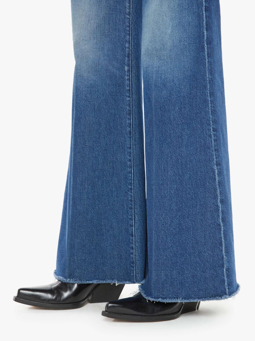 Women Wide Leg | Mother Denim The Twister Sneak Fray - Which Is Witch